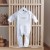 Personalised White Baby Sleepsuit