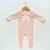 Baby Girls Pink Rainbow Outfit & Hat Set, 0-3 Months