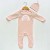 Baby Girls Pink Rainbow Outfit & Hat Set, 0-3 Months